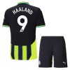 Officiële Voetbalshirt + Korte Broek Manchester City Haaland 9 Uit 2024-25 - Kids